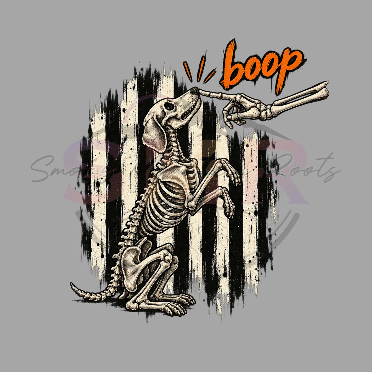 Halloween Skeleton Dog Boop Saturday DTF Deal