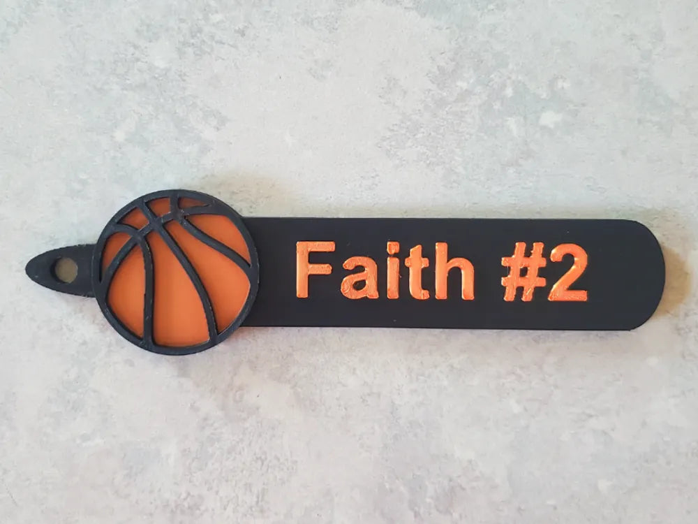 3D Basketball Bag Tag