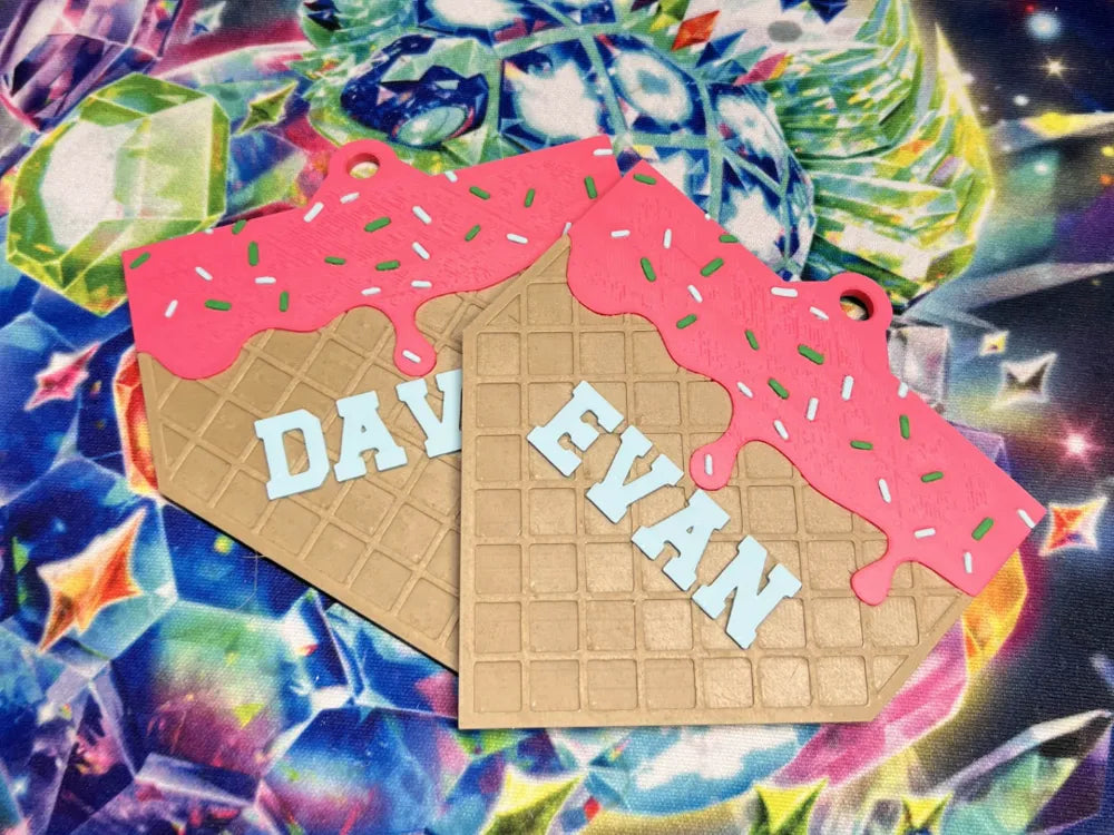 3D Softball Bag Tags
