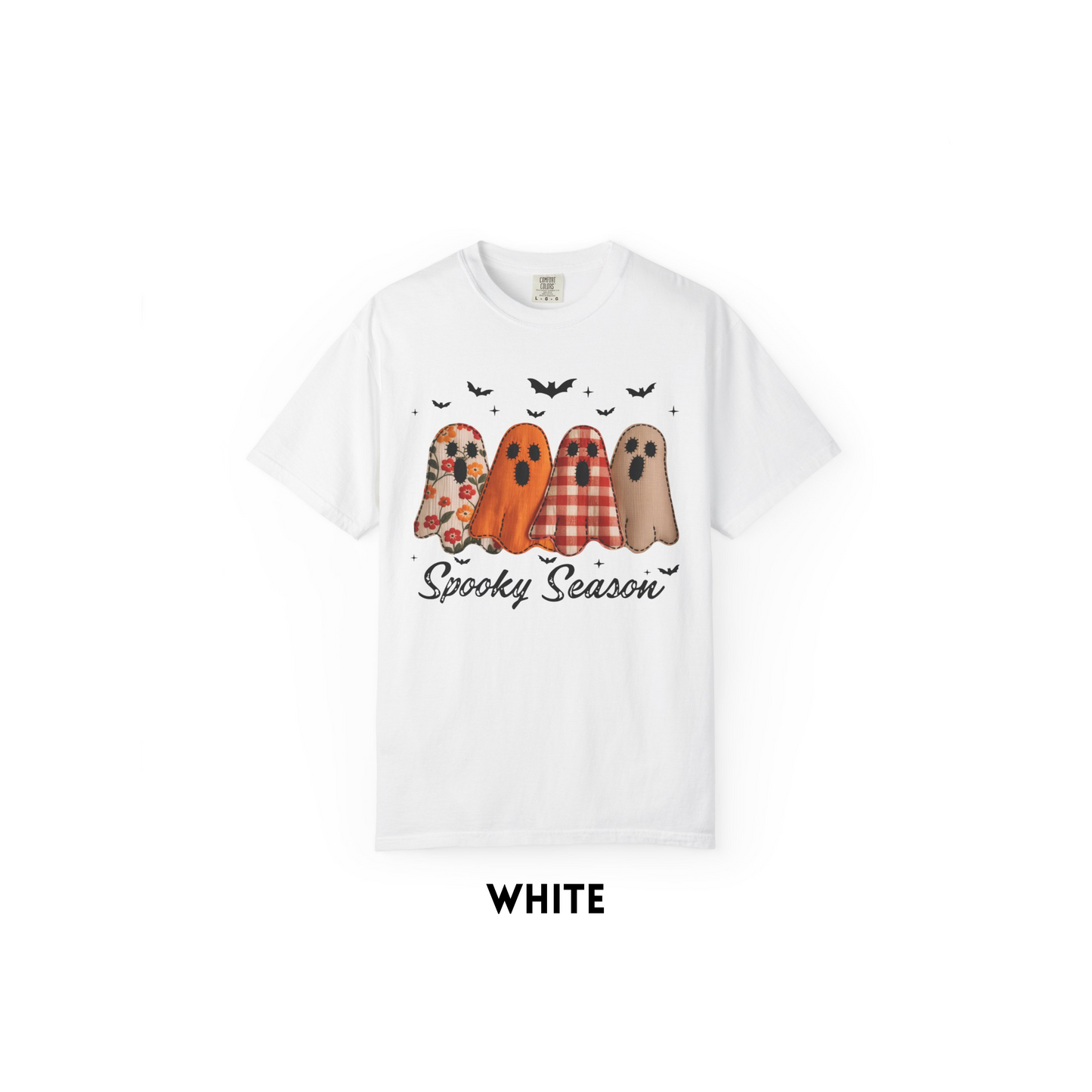 Spooky Season Floral Ghost Tee