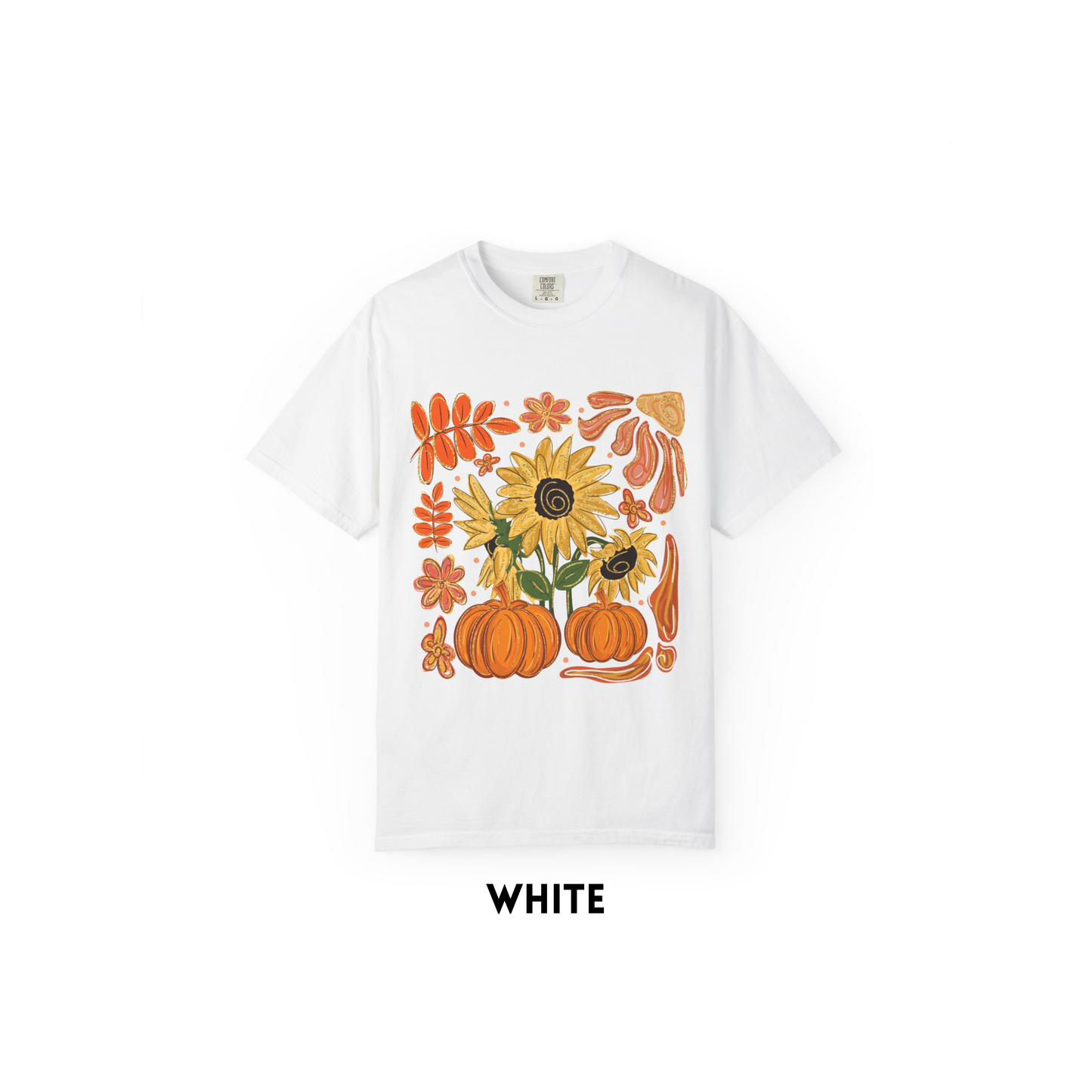 Glitter Sunflower Pumkin Tee