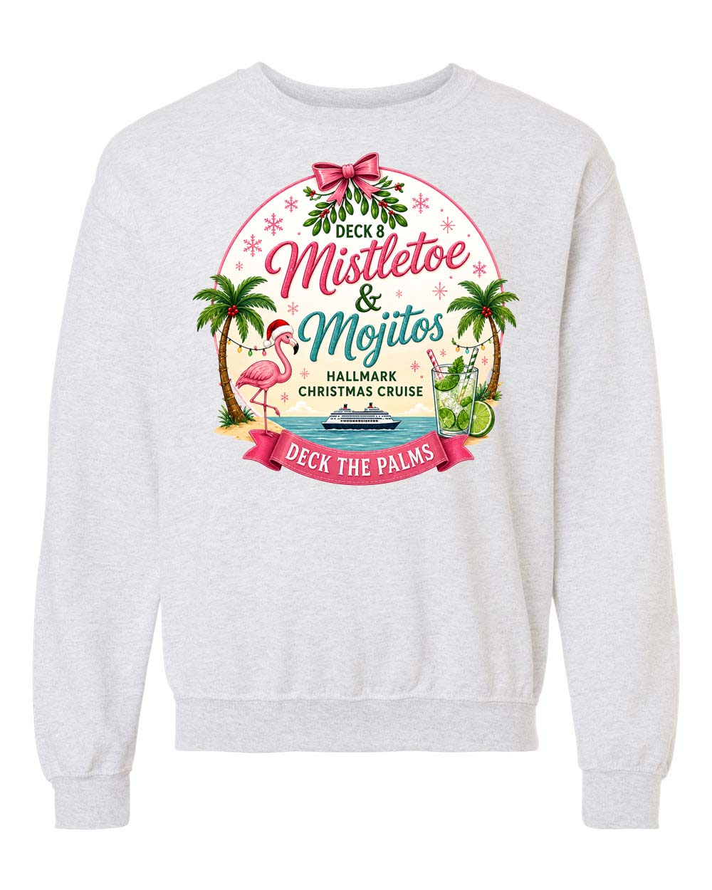 HM Mistletoe & Mojitos Deck 8 Sweatshirt