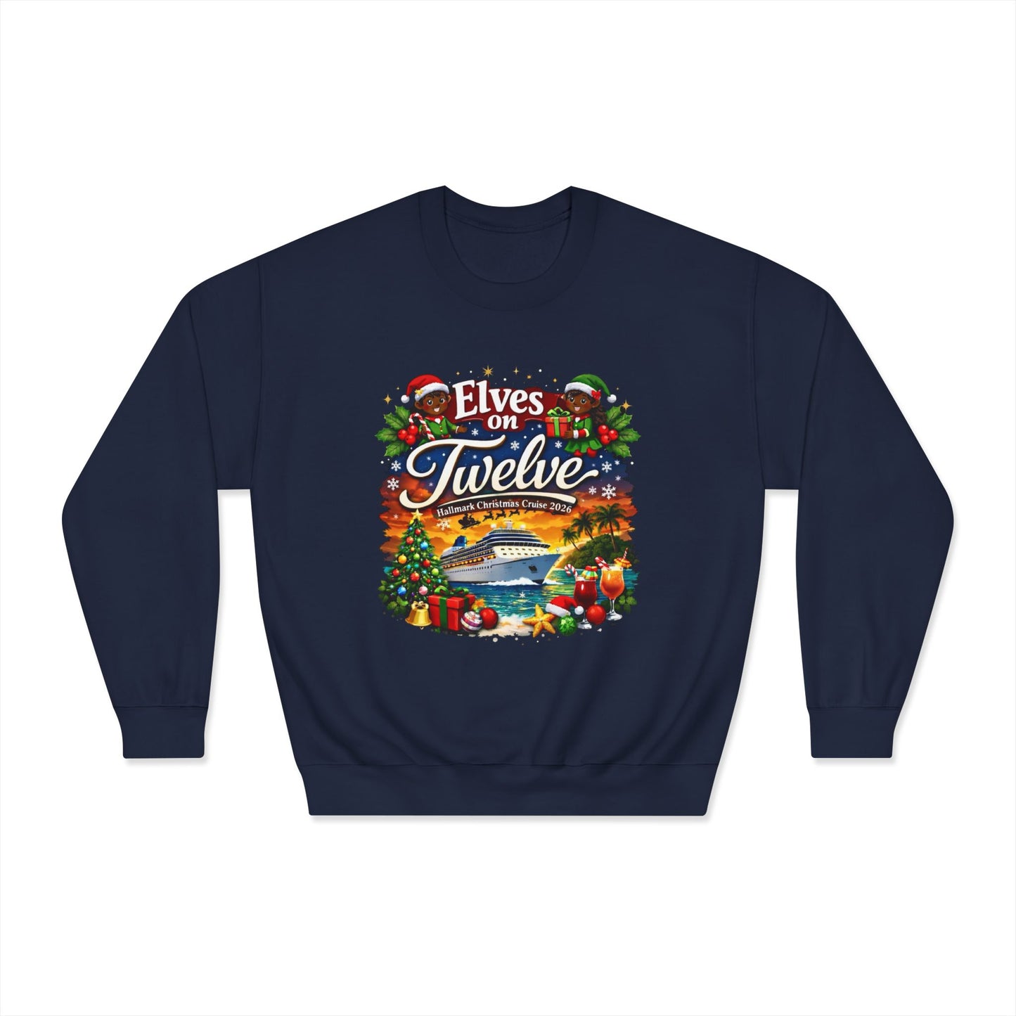 ELVES ON TWELVE HM CRUISE CREWNECK