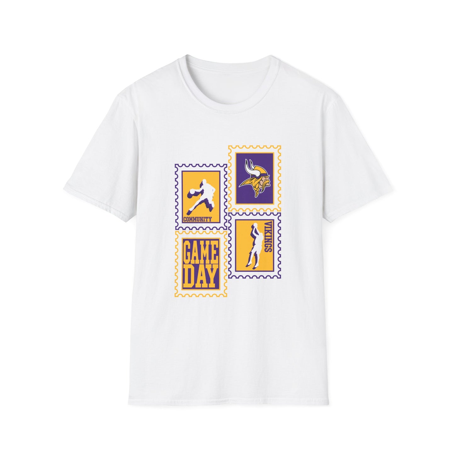 Vikings Community Basketball Stamps Apparel