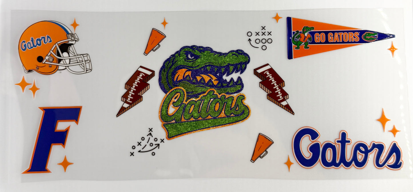 FL Gators 16oz Libbey Cup Wrap UV DTF