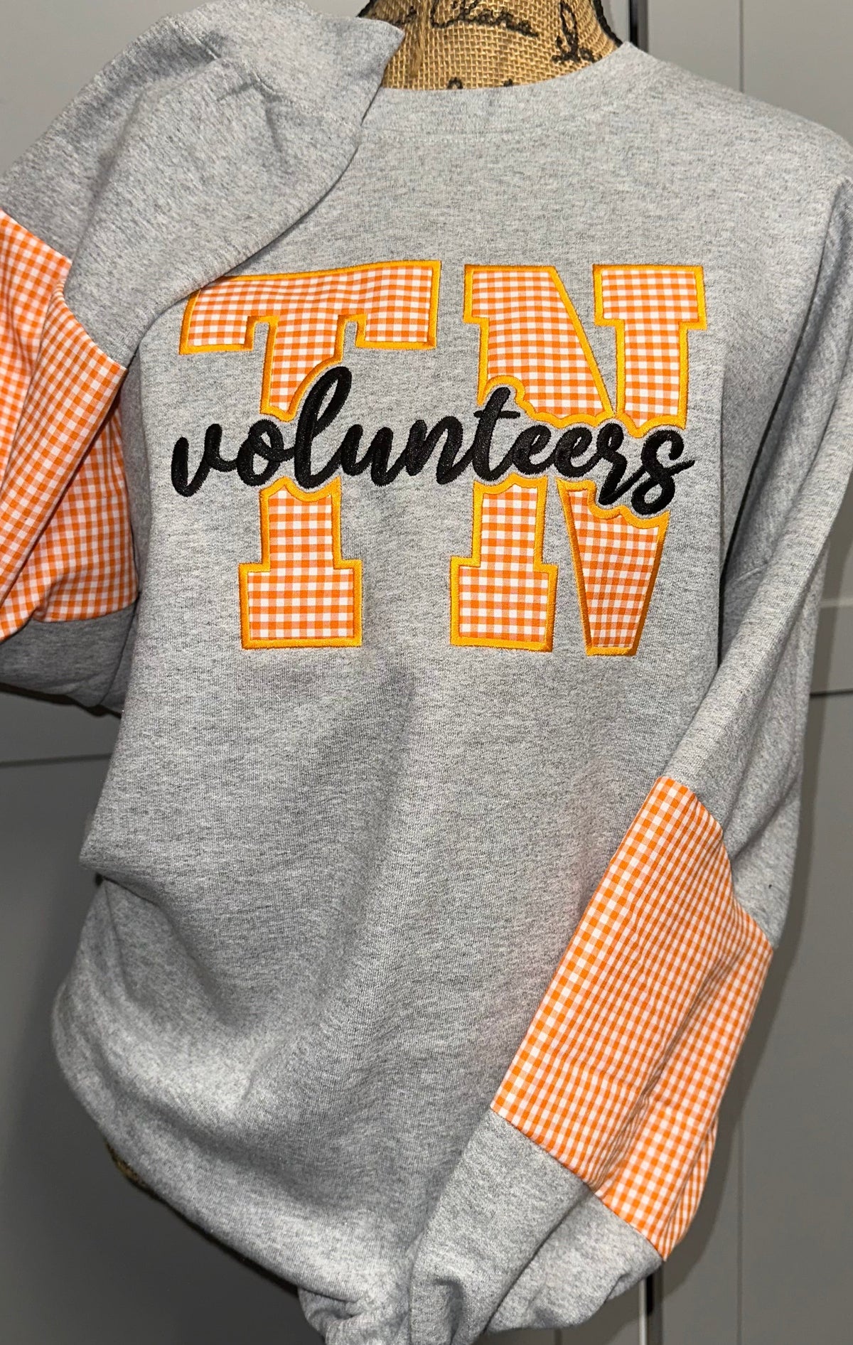 Volunteer Checkered Crewneck