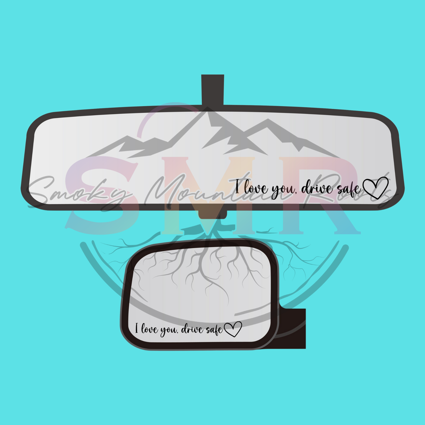 I love you, Drive Safe UV DTF Sticker