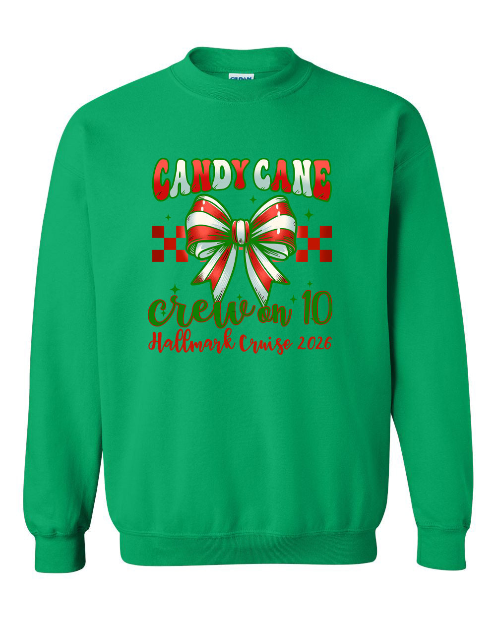 Candy Cane Crew on 10 HM Cruise Crewneck