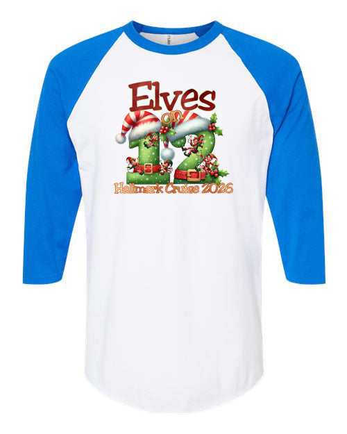 ELVES ON 12 HM CRUISE RAGLAN TEE