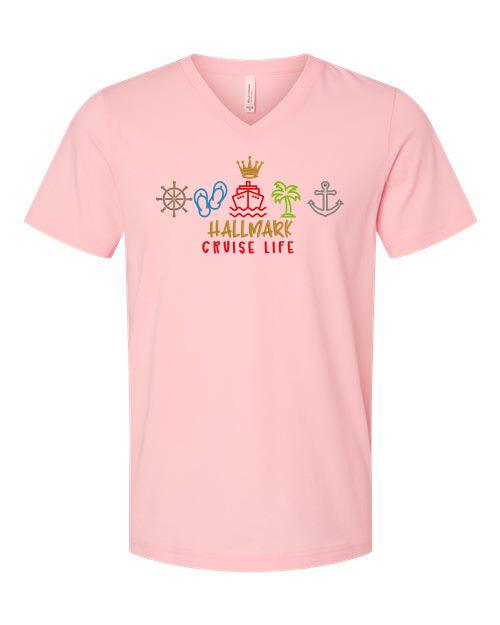 HM Cruise Life Embroidery V-Neck