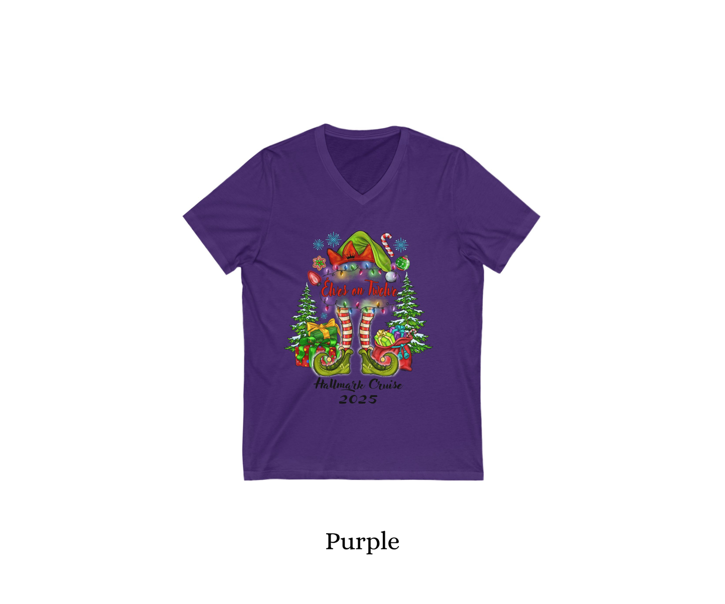 Elves on 12 Elve V-Neck