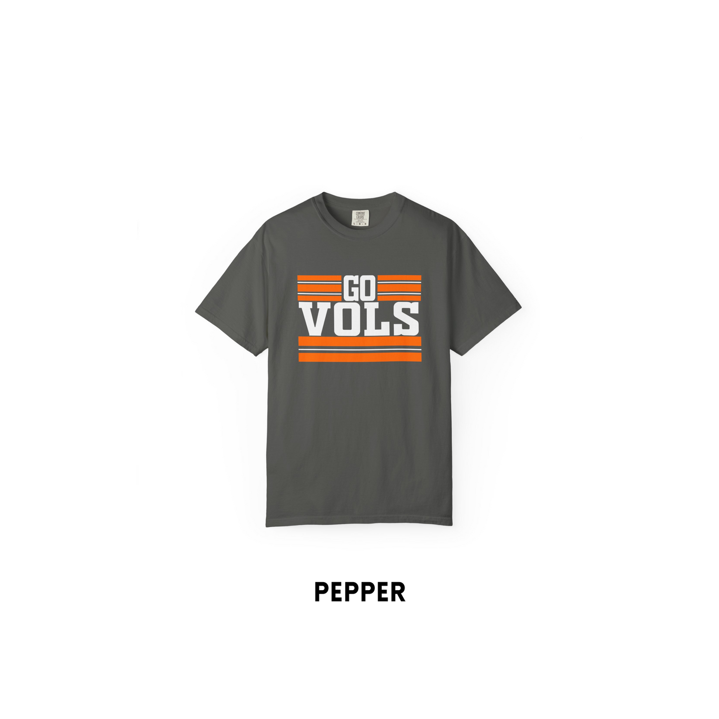 Orange & White Striped Game Day Tee