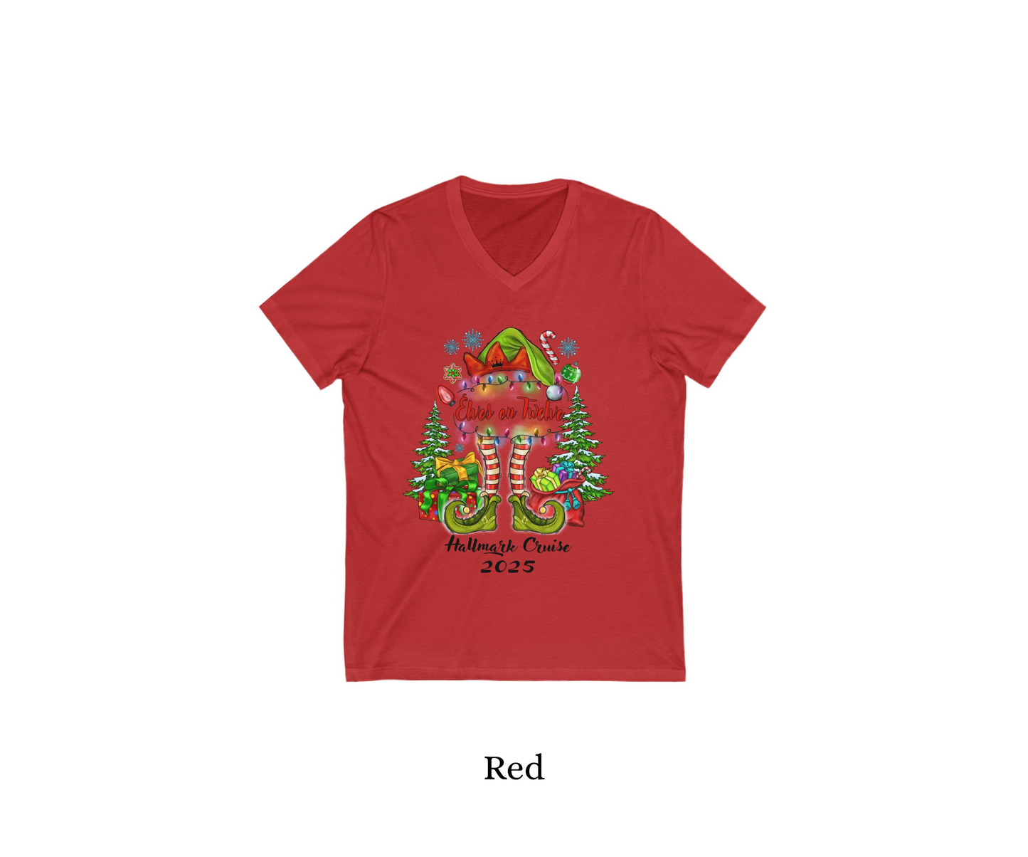 Elves on 12 Elve V-Neck
