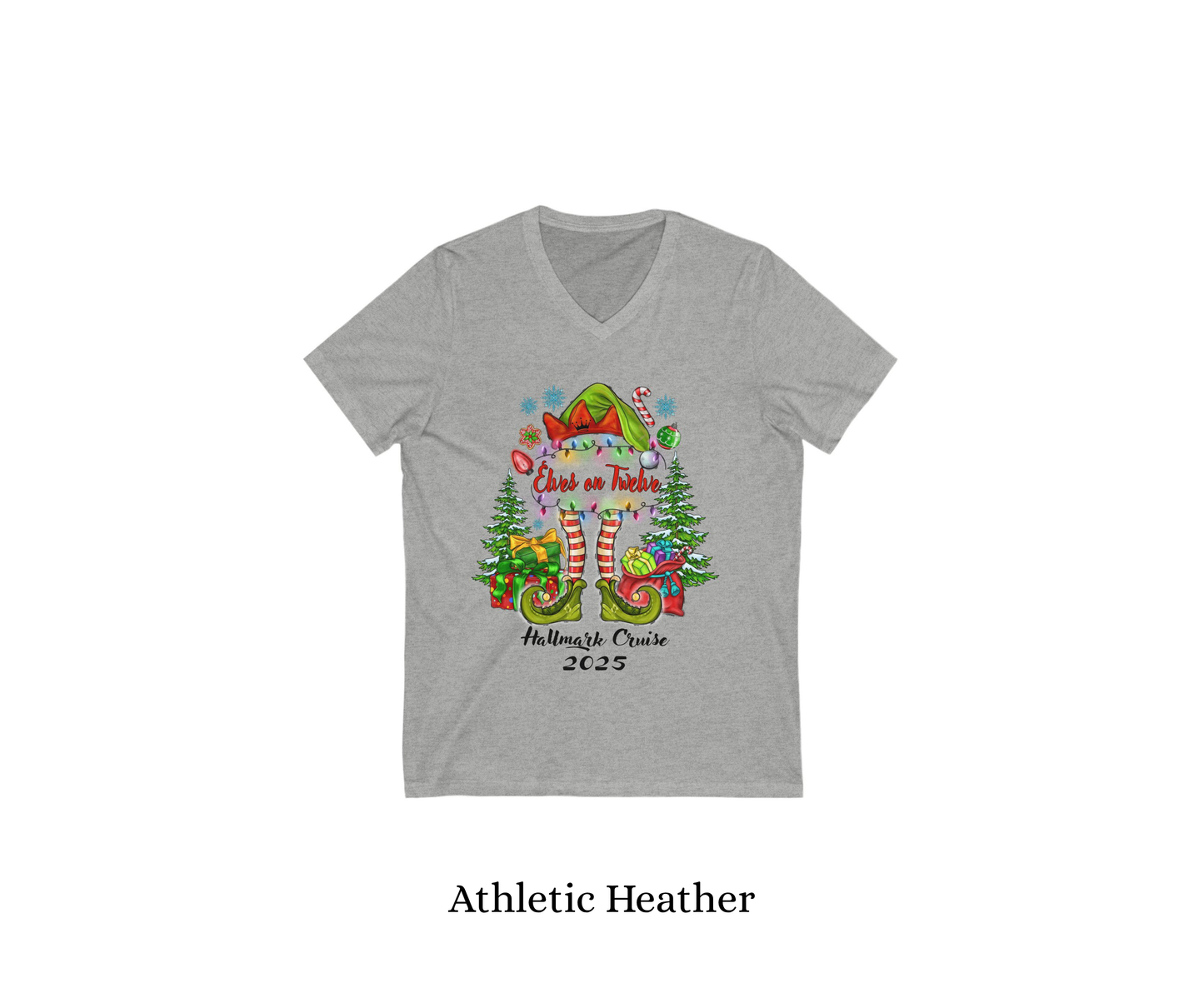 Elves on 12 Elve V-Neck