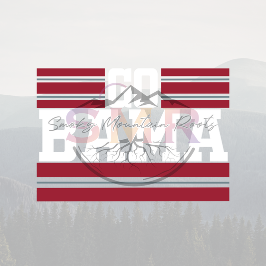 Bama Stripes Digital