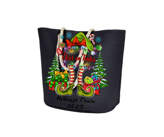 Elves on 12 Elve Tote Bag