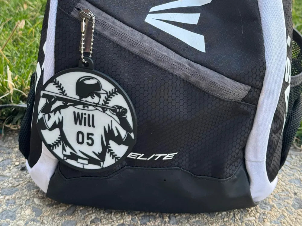 3D Baseball Bag Tag