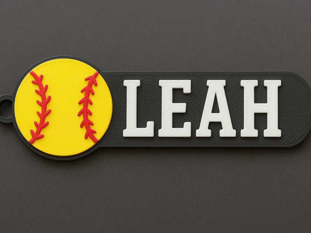 3D Softball Bag Tags