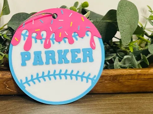 3D Softball Bag Tags