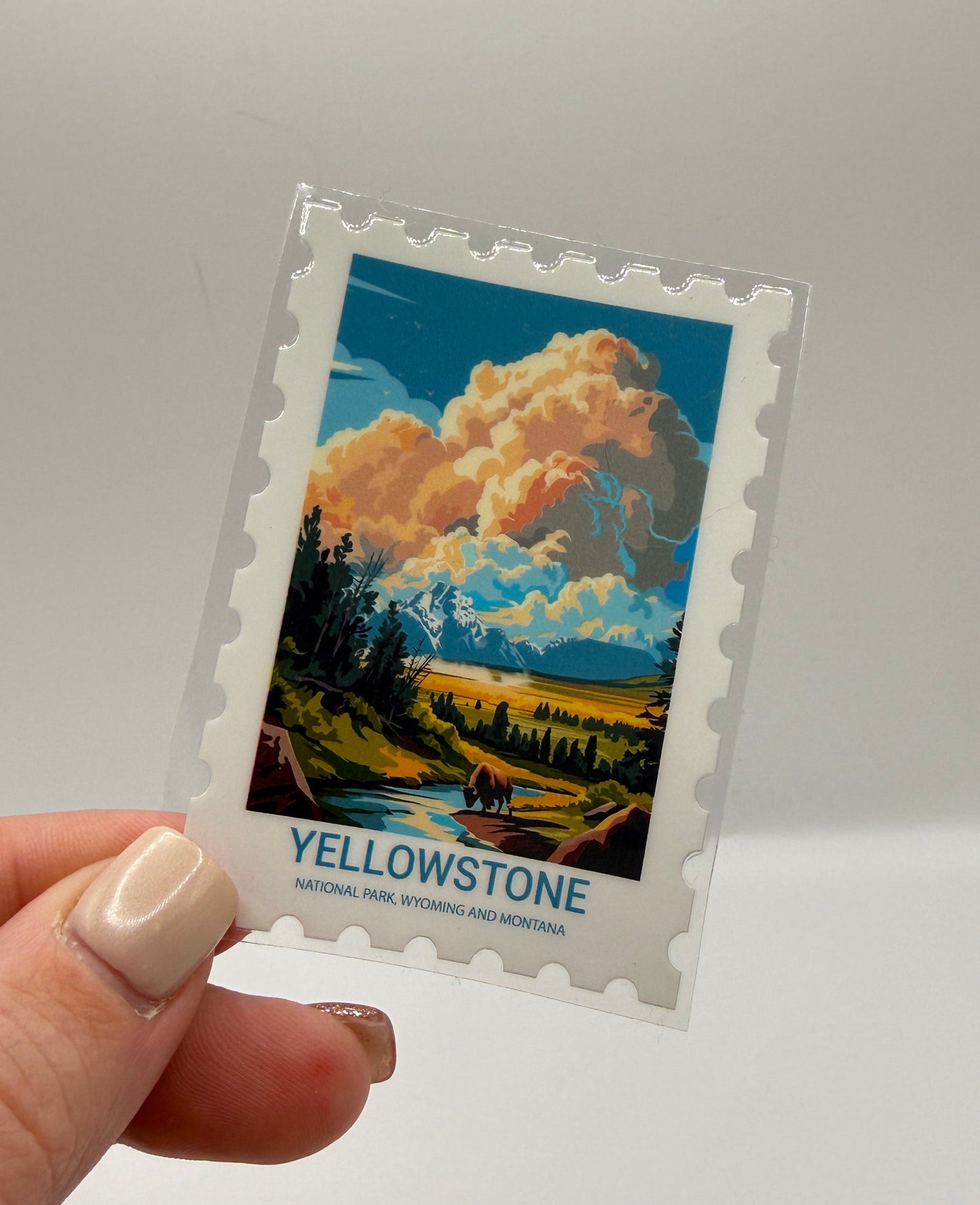 Yellowstone NP UV DTF Sticker