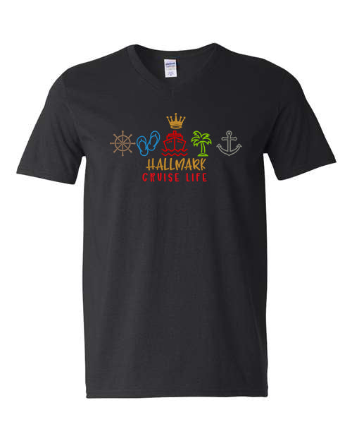 HM Cruise Life Embroidery V-Neck