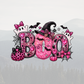 Pink Halloween BOO DTF Print 11in