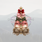 Christmas Tree Pattern Bows DTF Print 11in