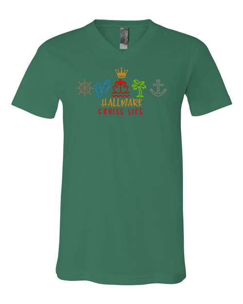 HM Cruise Life Embroidery V-Neck