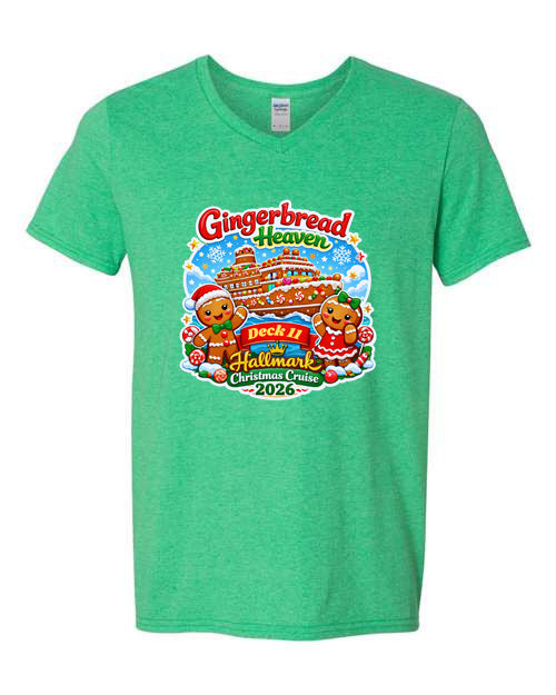 GINGERBREAD HEAVEN DECK 11 V-NECKS