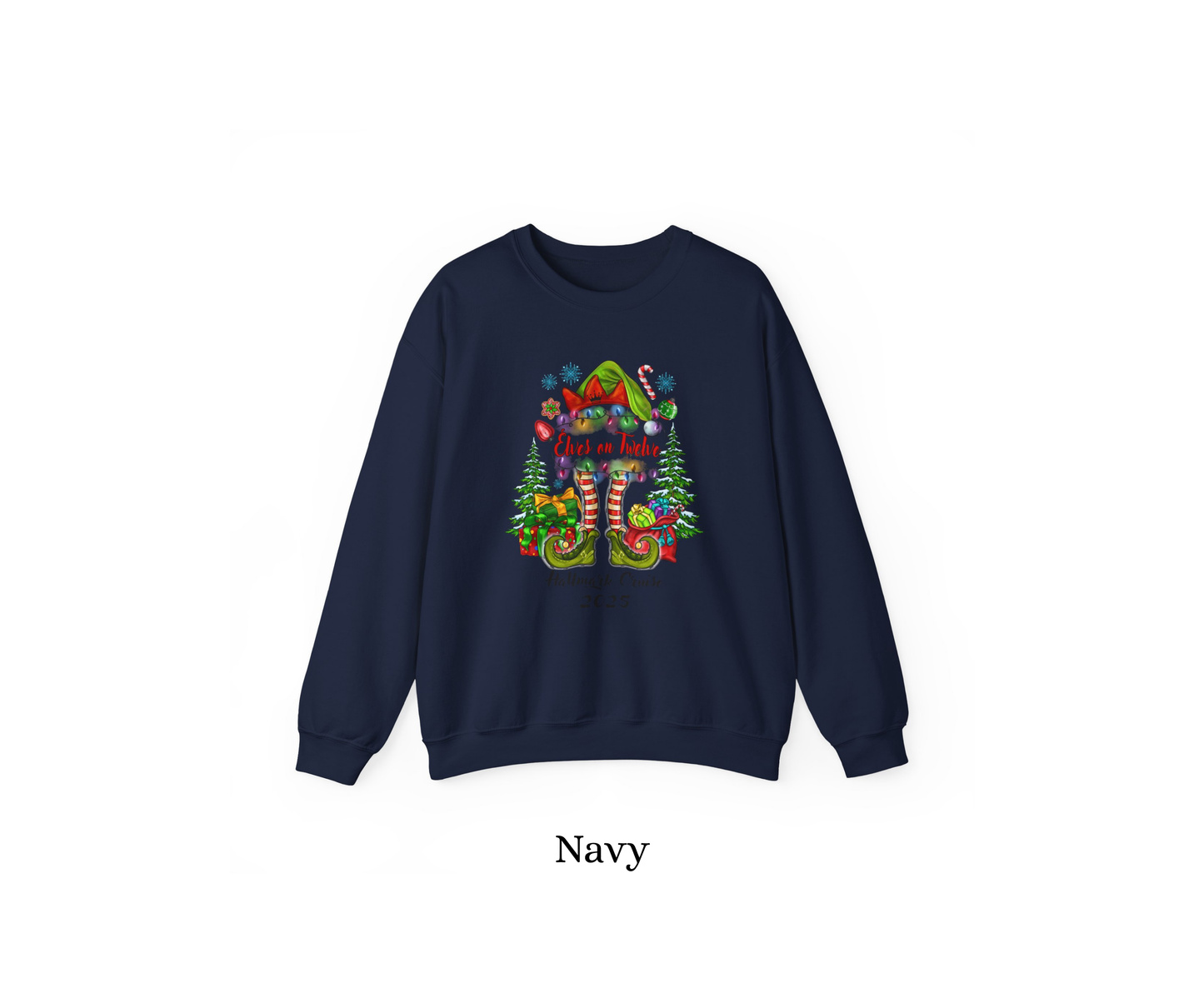 Elves on 12 Elve Crewneck