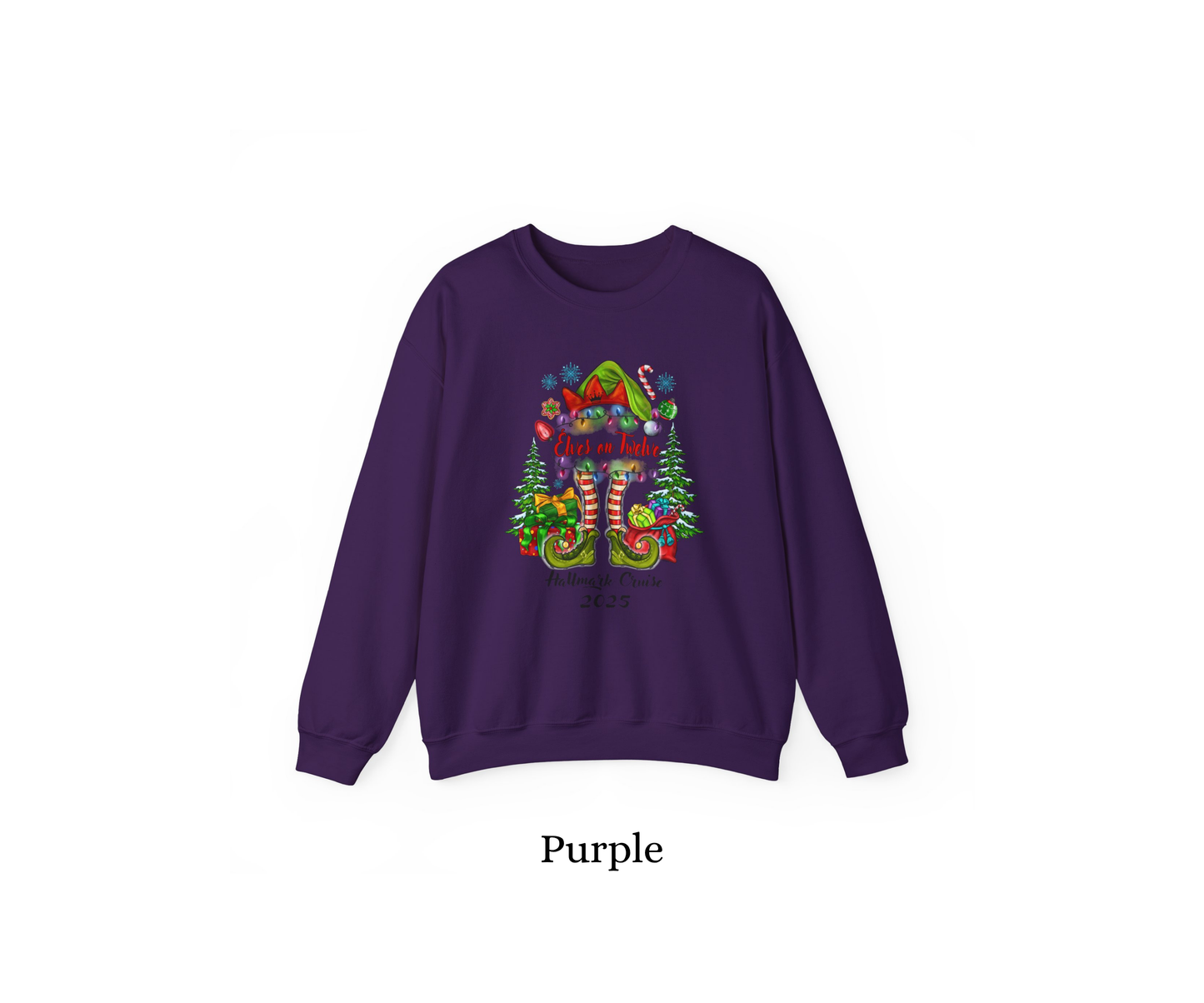 Elves on 12 Elve Crewneck