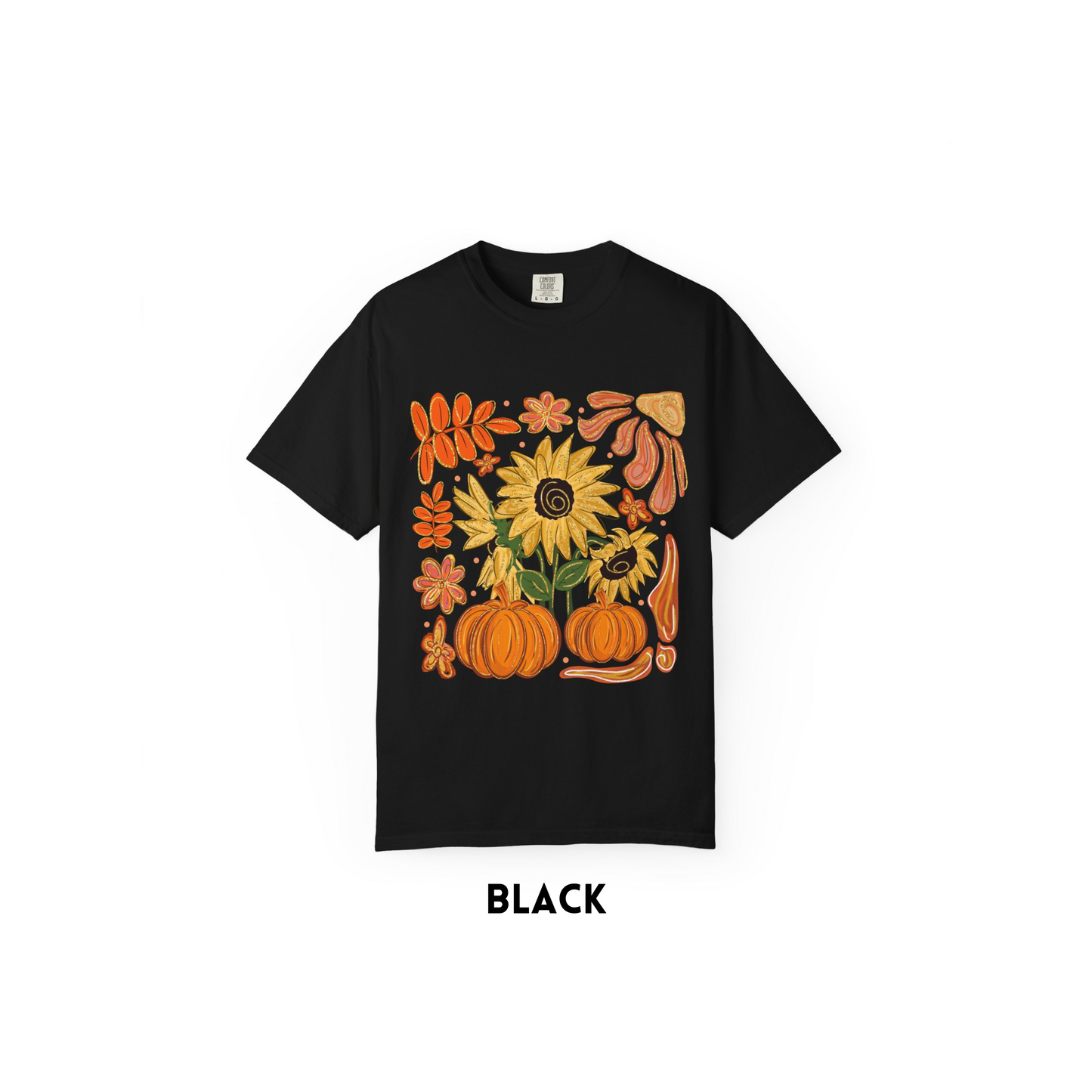Glitter Sunflower Pumkin Tee
