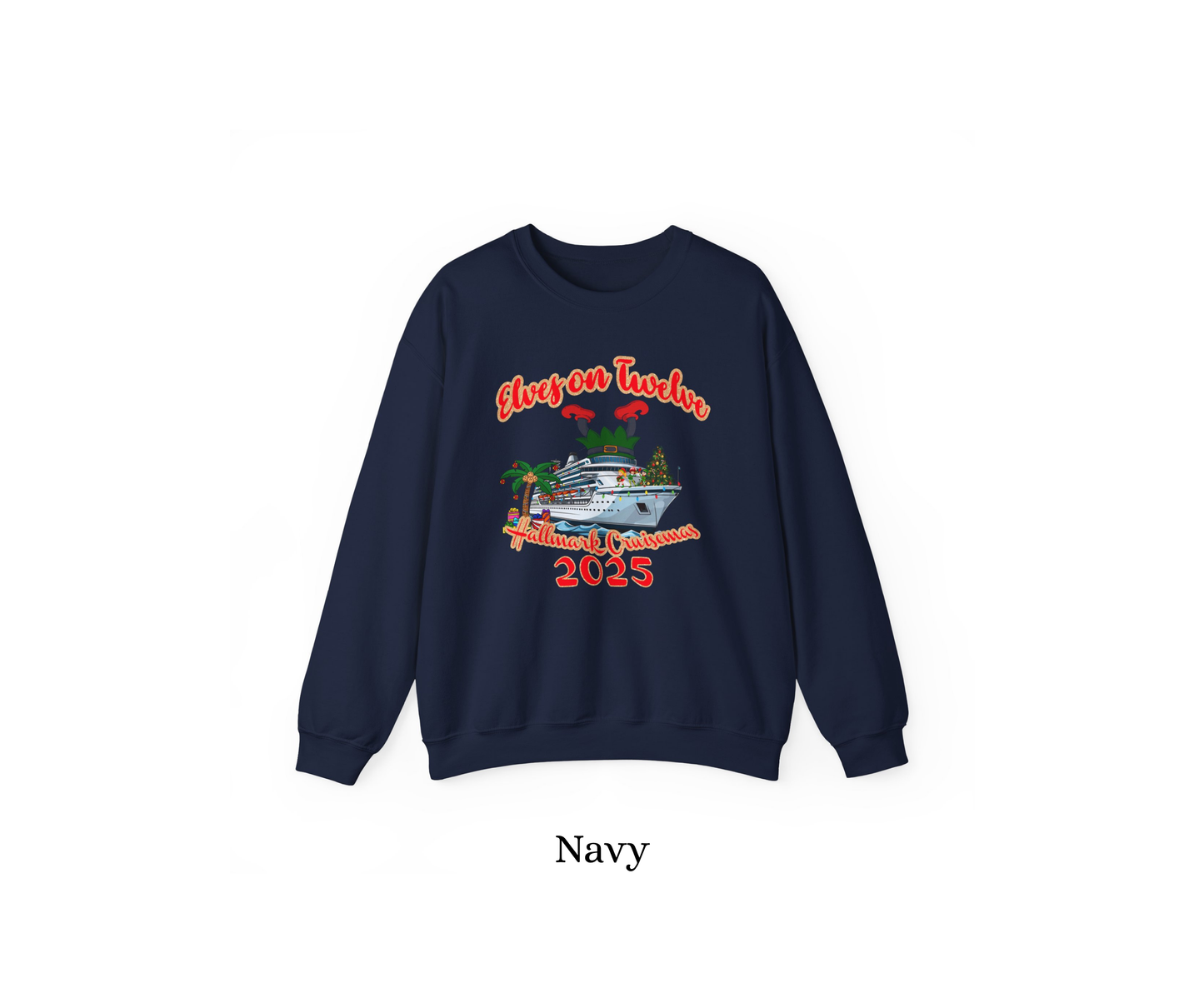 Elves on 12 Cruise Crewneck