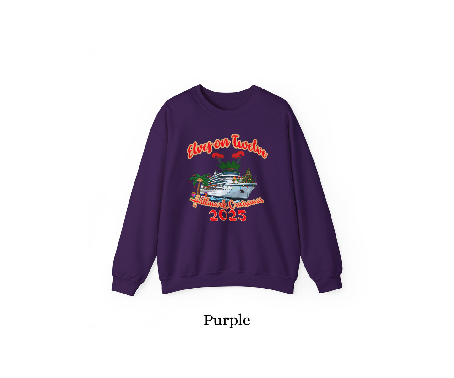 Elves on 12 Cruise Crewneck