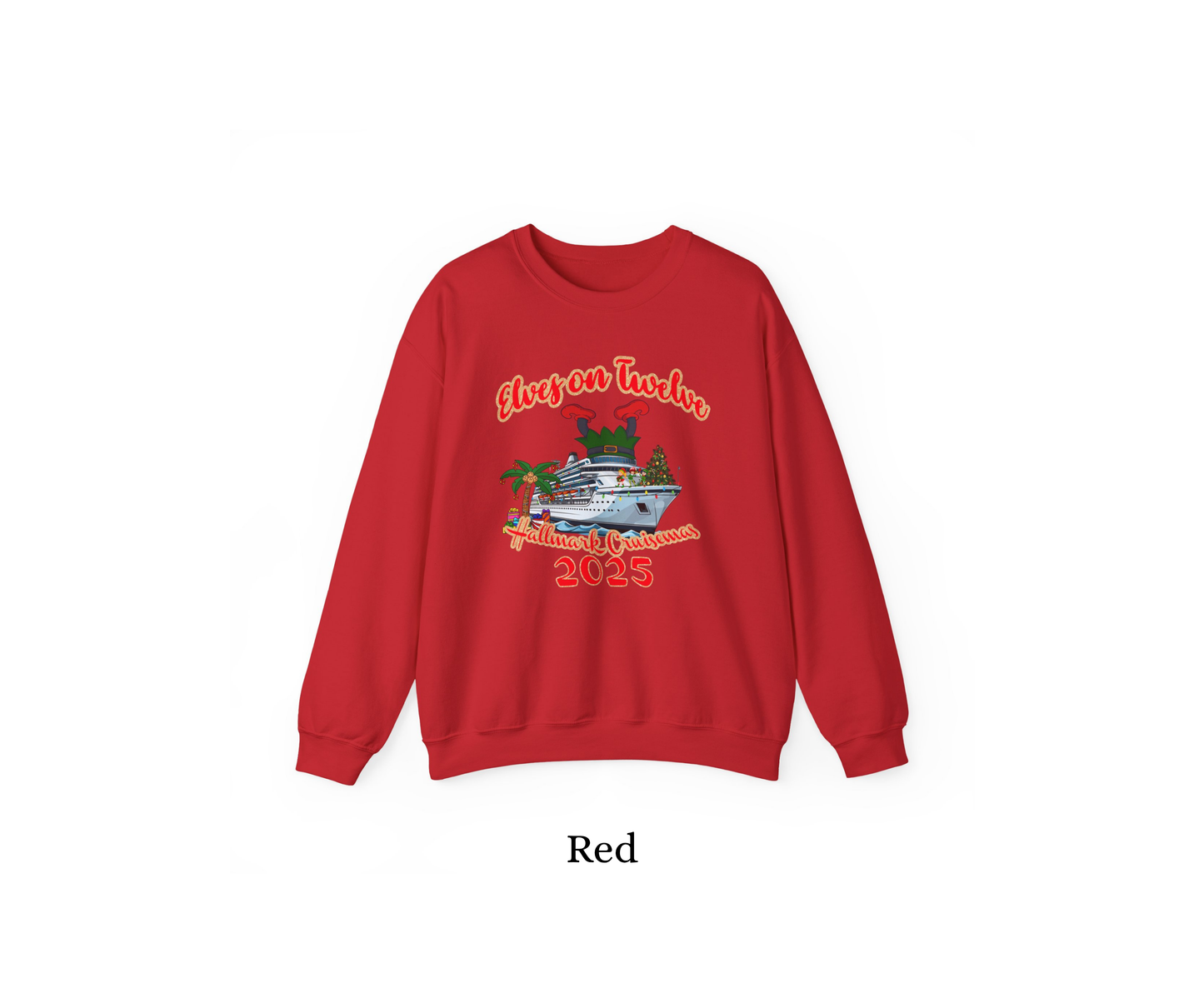 Elves on 12 Cruise Crewneck