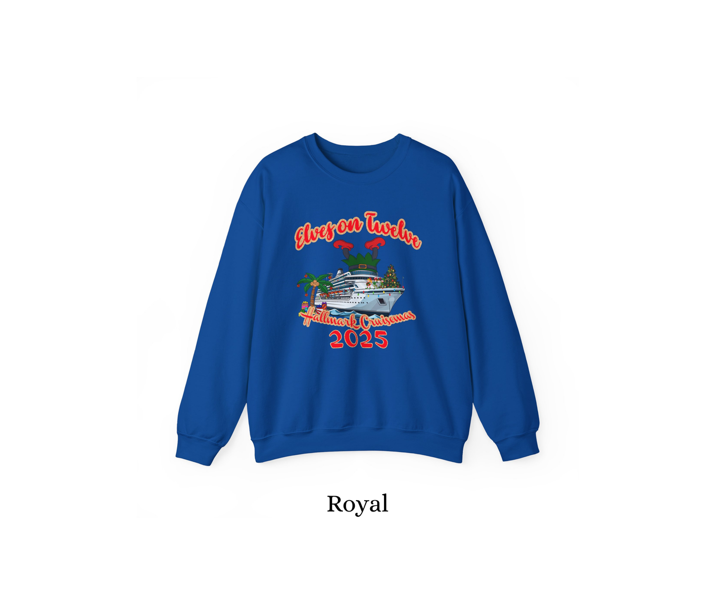 Elves on 12 Cruise Crewneck
