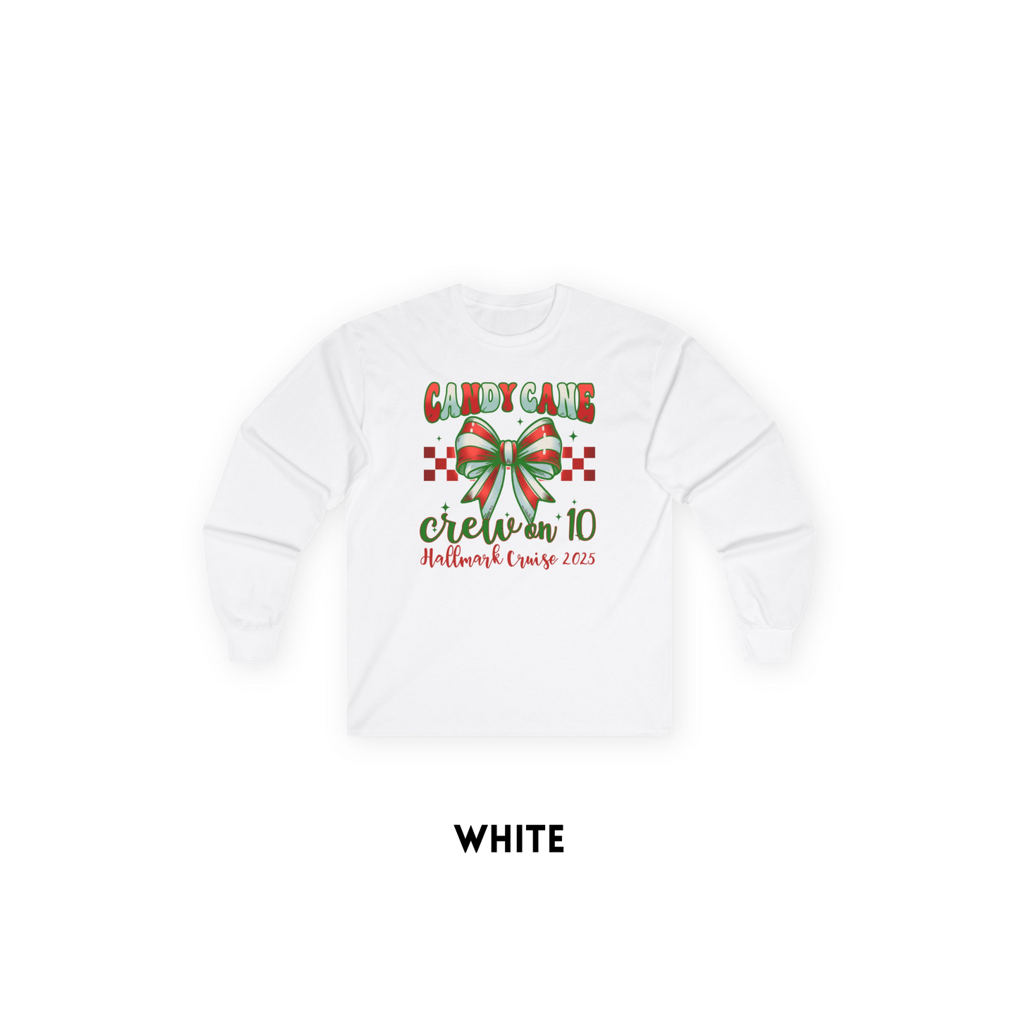 Candy Cane Crew Bow