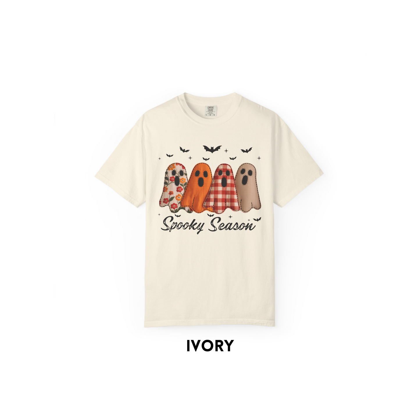 Spooky Season Floral Ghost Tee