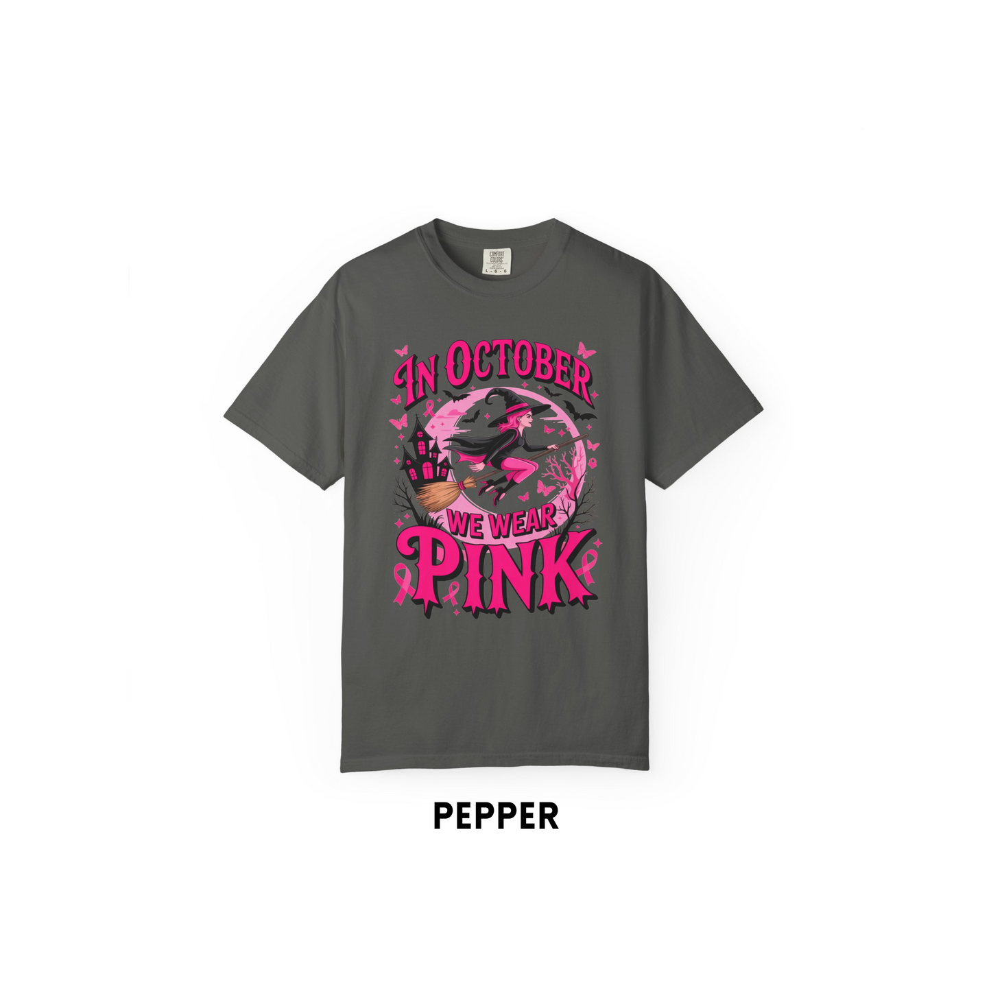In October We Wear Pink Witch Tee