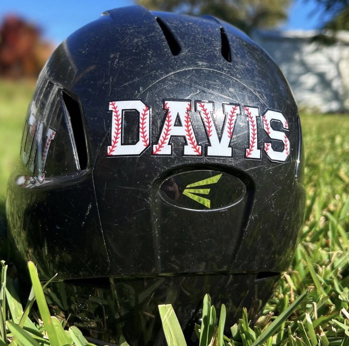 Baseball Softball Helmet UV DTF Decals