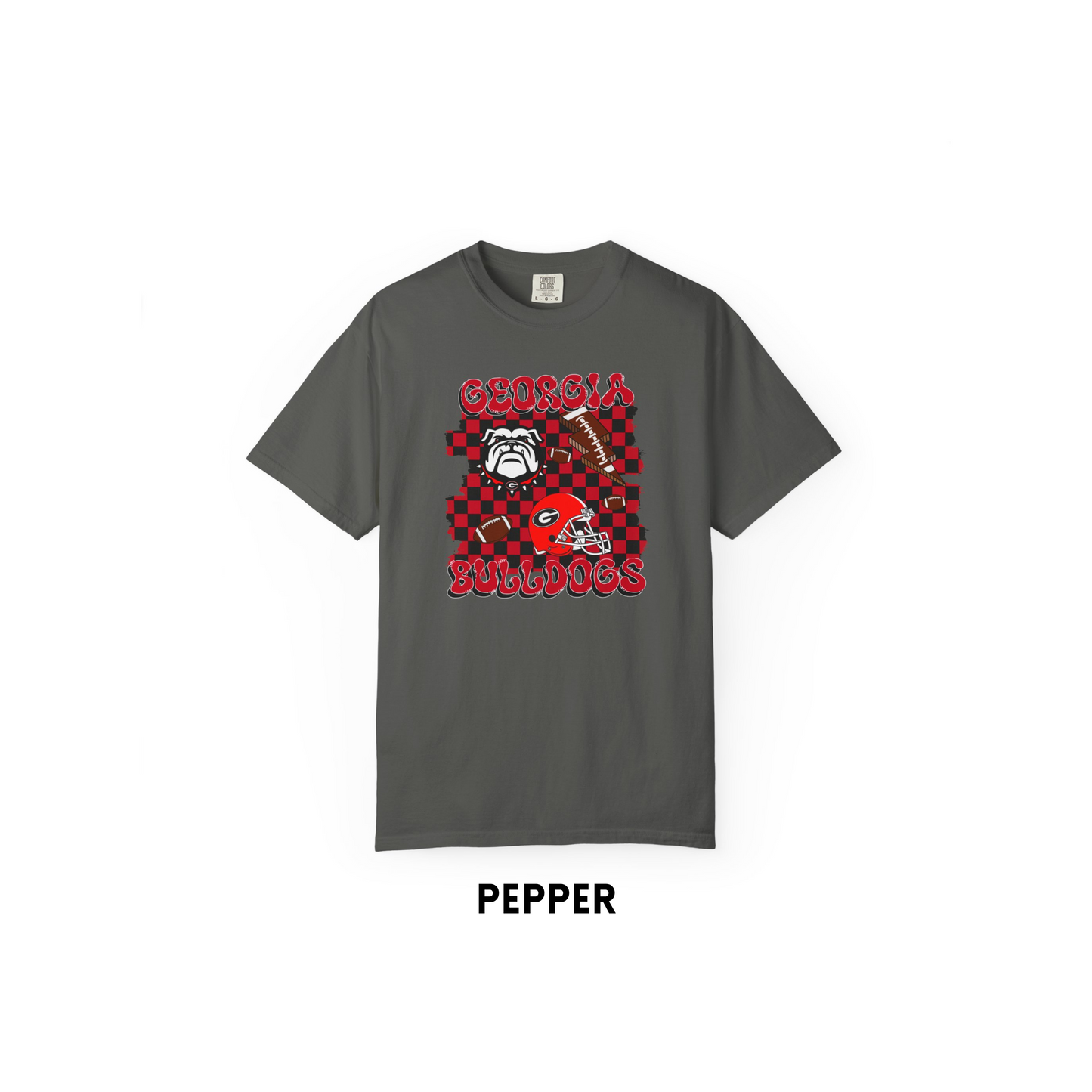 Georgia B-Dogs Checkerd Tee