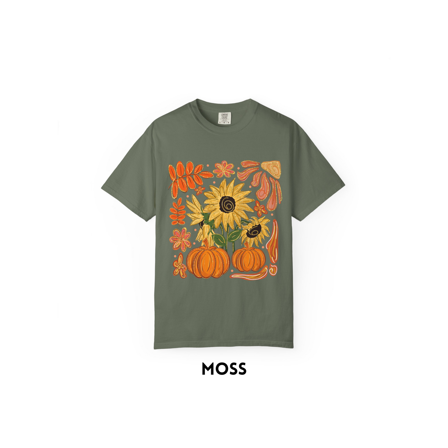 Glitter Sunflower Pumkin Tee