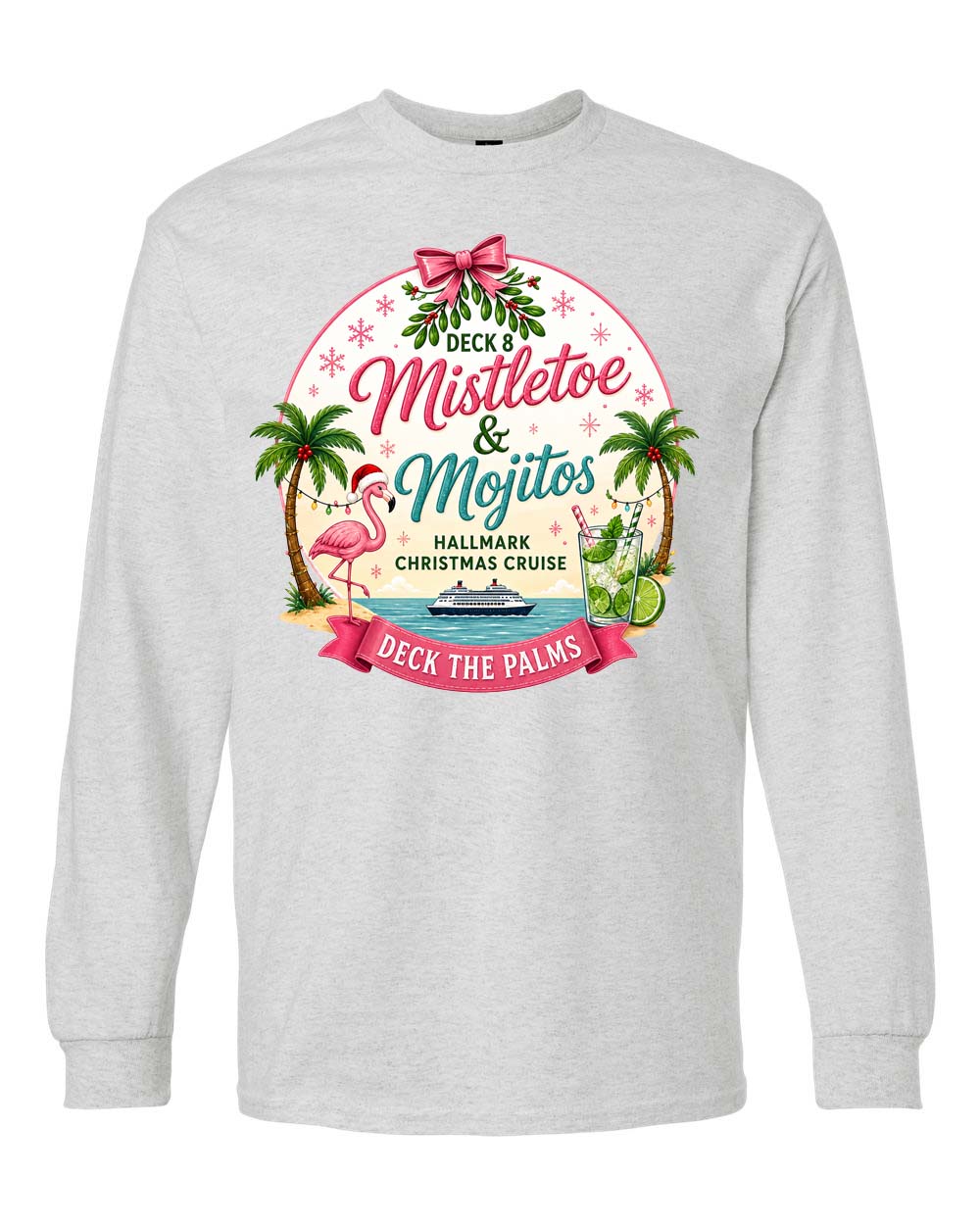 HM Mistletoe & Mojitos Deck 8 Long Sleeve