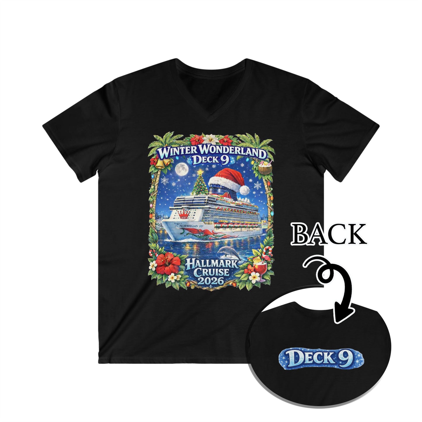 HM WINTER WONDERLAND DECK 9 V-NECK