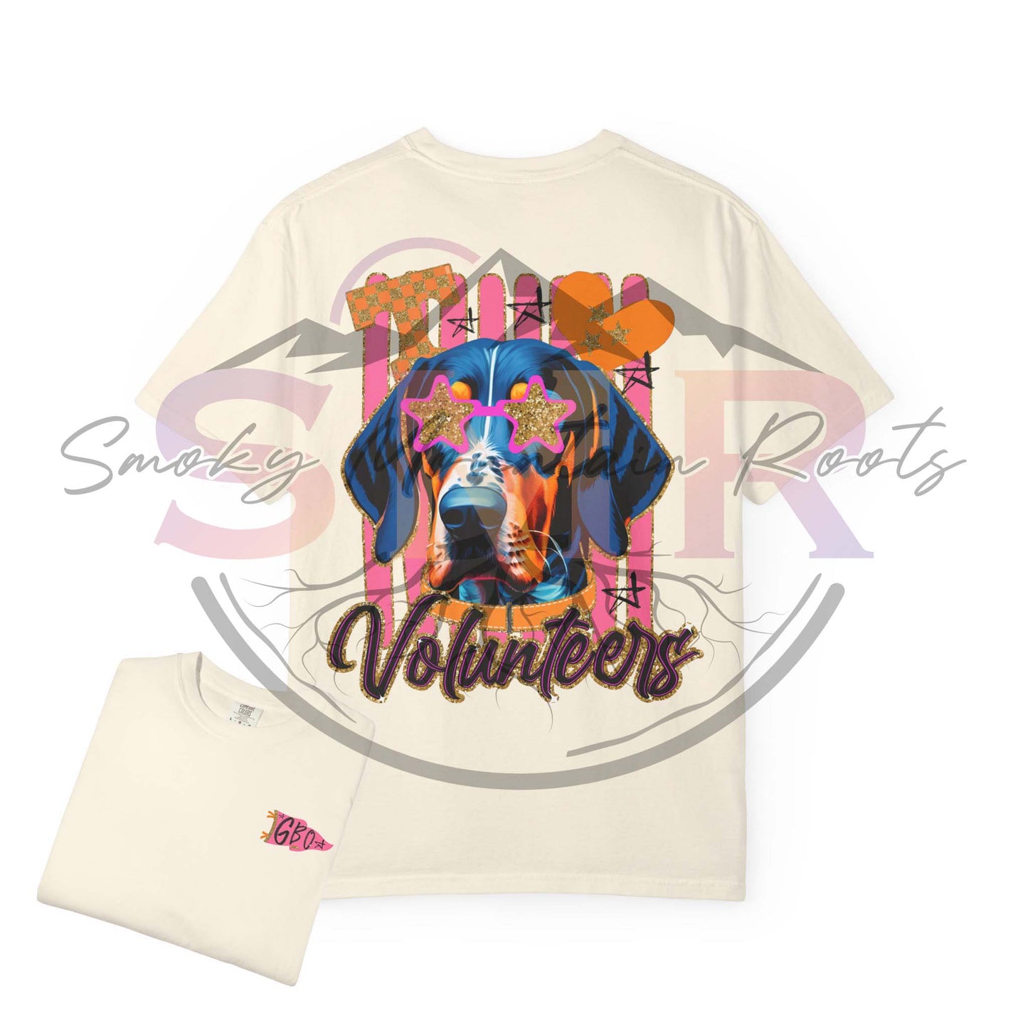 TN Smokey Volunteer Front & Back Tee
