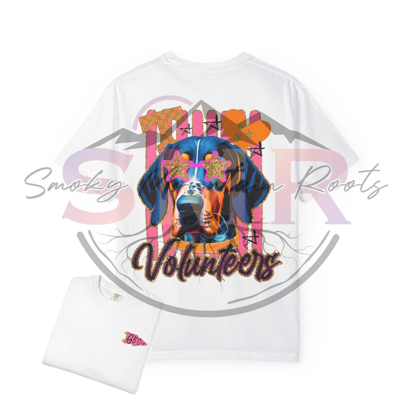 TN Smokey Volunteer Front & Back Tee