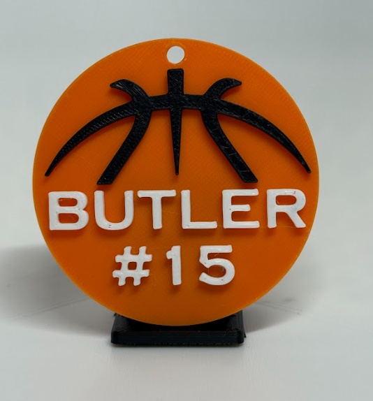 3D Basketball Bag Tag