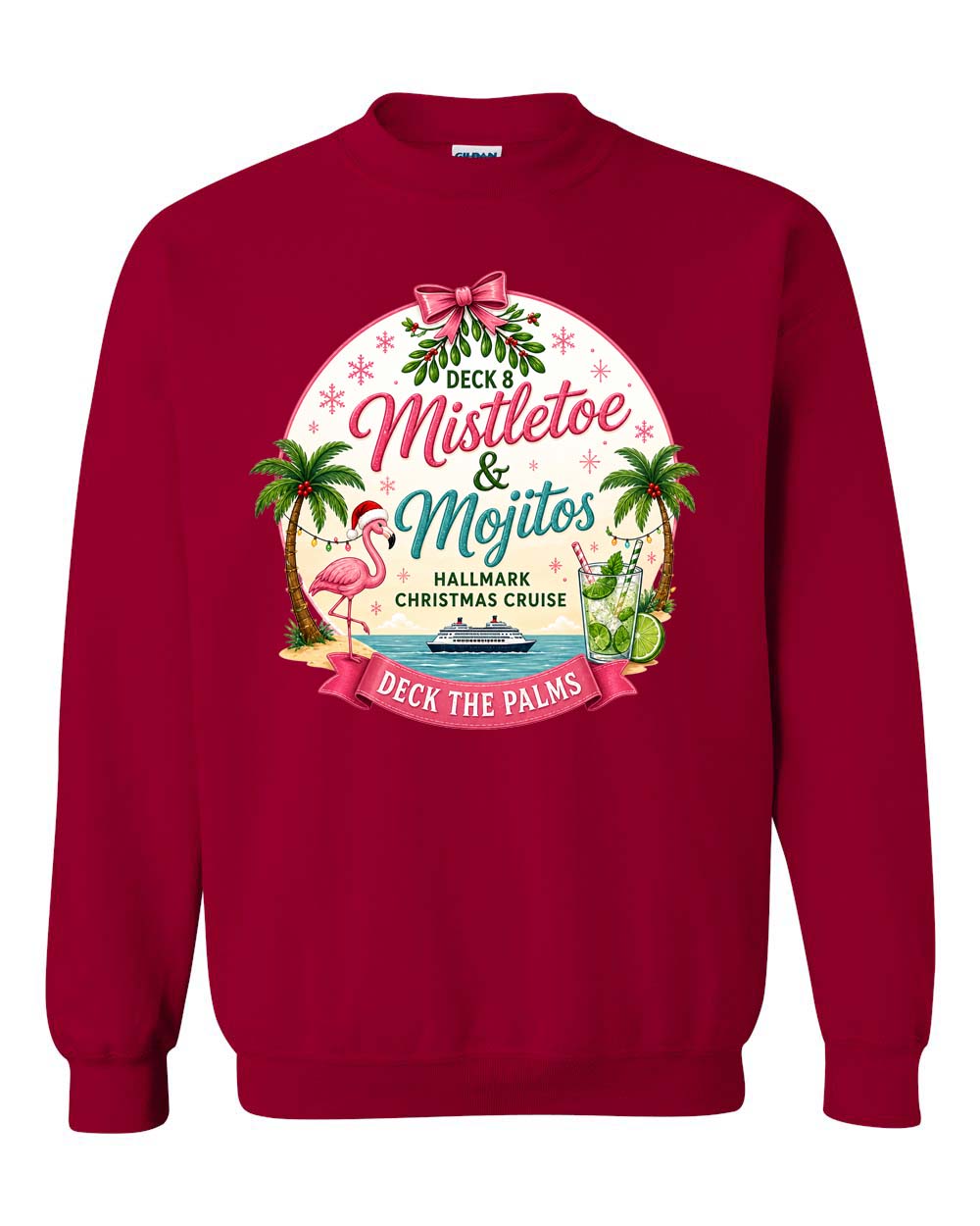 HM Mistletoe & Mojitos Deck 8 Sweatshirt