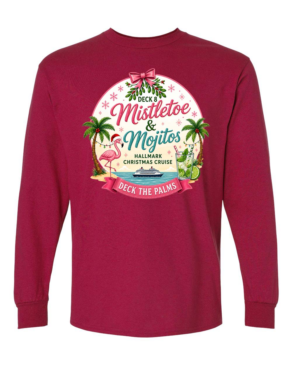 HM Mistletoe & Mojitos Deck 8 Long Sleeve