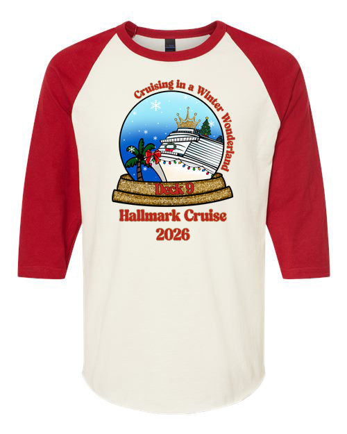HM Cruising in a Winter Wonderland Deck 9 BASEBALL 3/4 SLEEVE